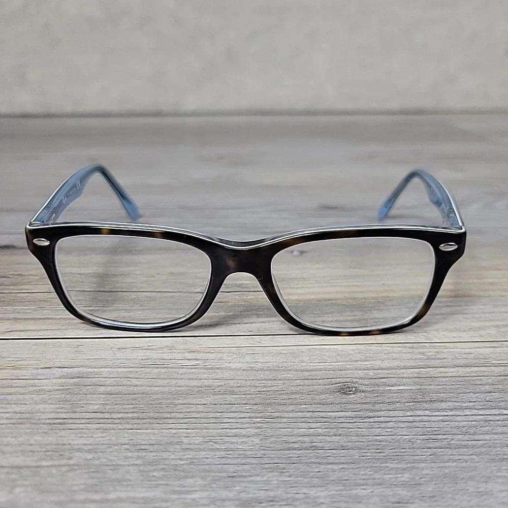 Ray-Ban RB1531 3701 Eyeglasses Frames Junior Tortoise Blue Optical 48-16-130